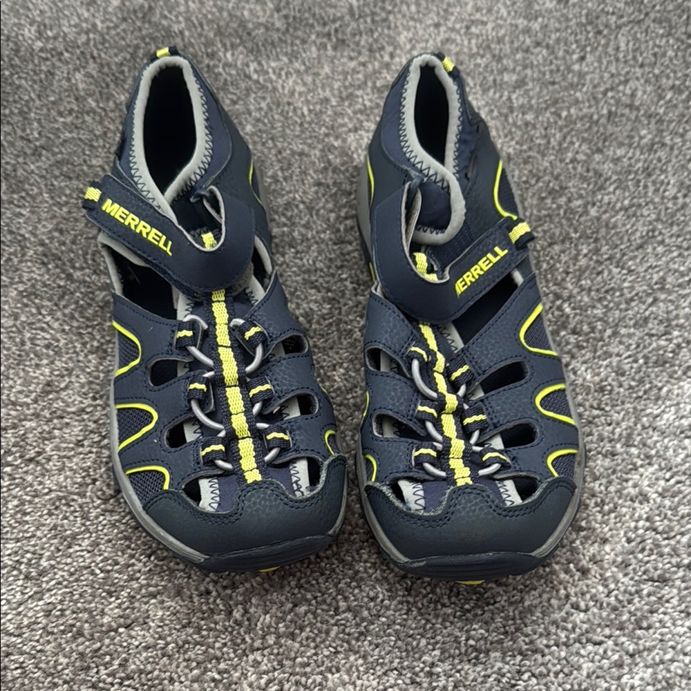 Merrell Black and Yellow Water Sandals
